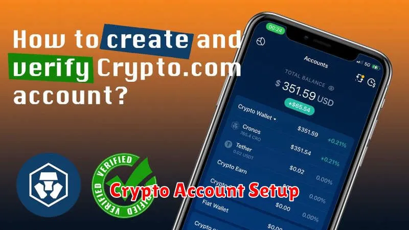 Crypto Account Setup